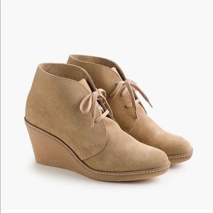 J.CREW MACALISTER TAN SUEDE WEDGE BOOTIE 8